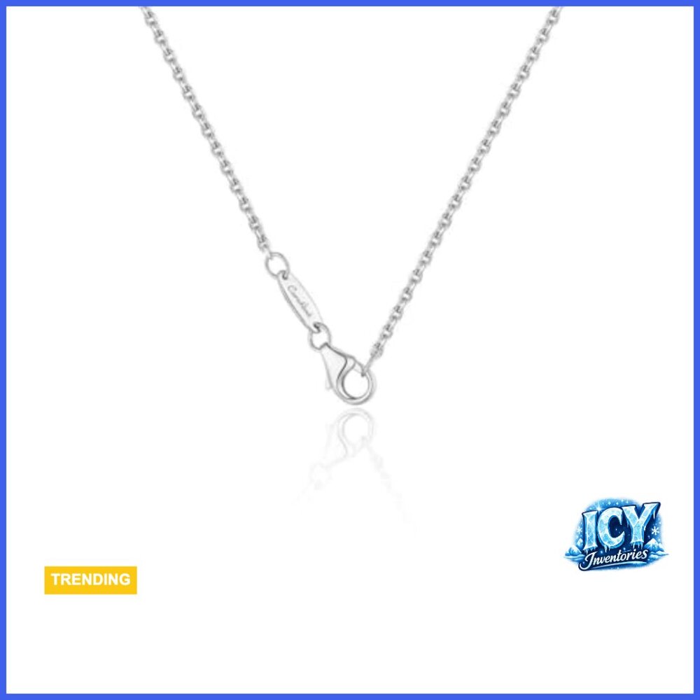 14k Solid Gold Diamond Solitaire Station Necklace… - image 3